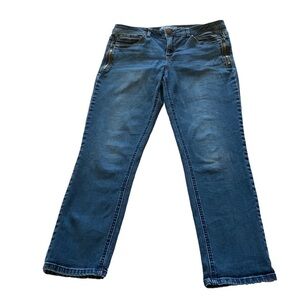 Democracy “Ab” solution Jeans, Size 8, Blue Denim